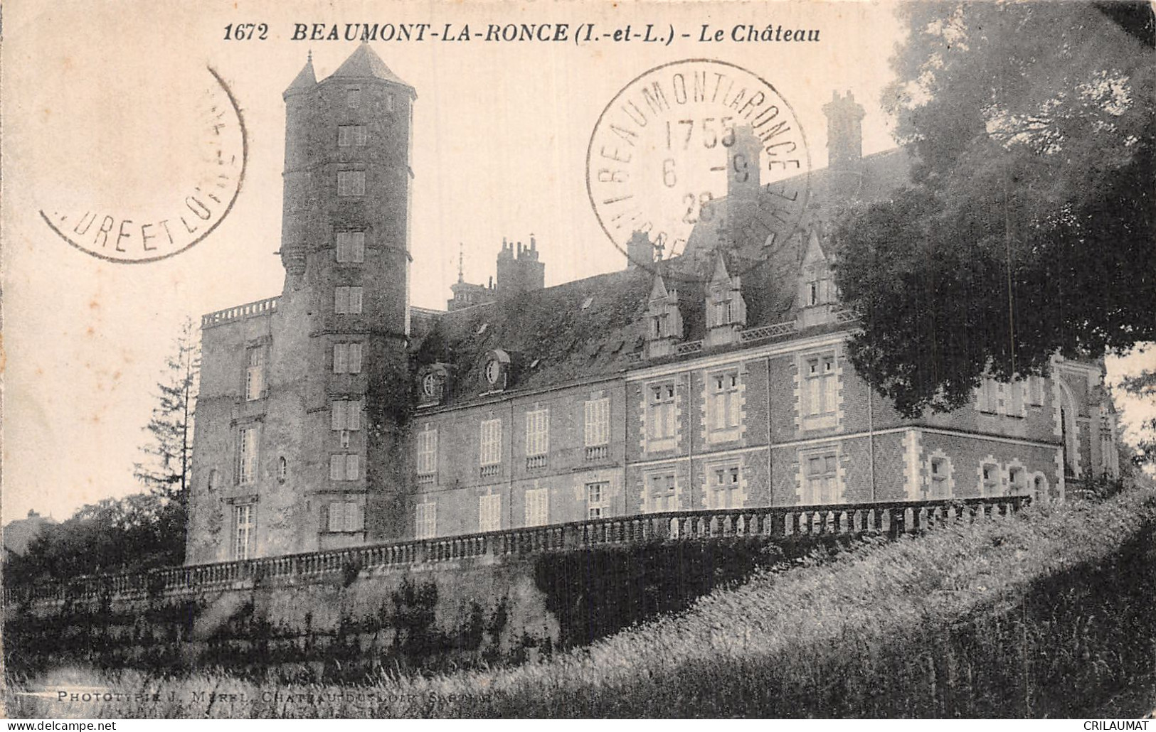 37-BEAUMONT LA RONCE-N°T5158-C/0165 - Beaumont-la-Ronce