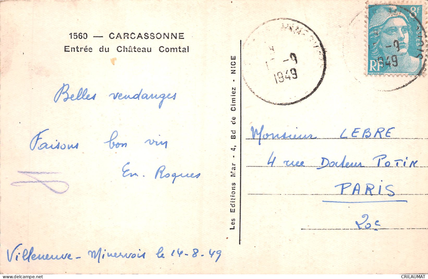 11-CARCASSONNE-N°T5159-B/0209 - Carcassonne
