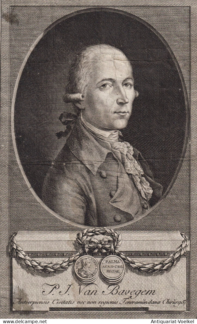 P. J. Van Bavegem - Pierre Joseph Van Bavegem (1745-1805) Chirurg Surgeon Antwerpen Anvers Portrait - Estampes & Gravures