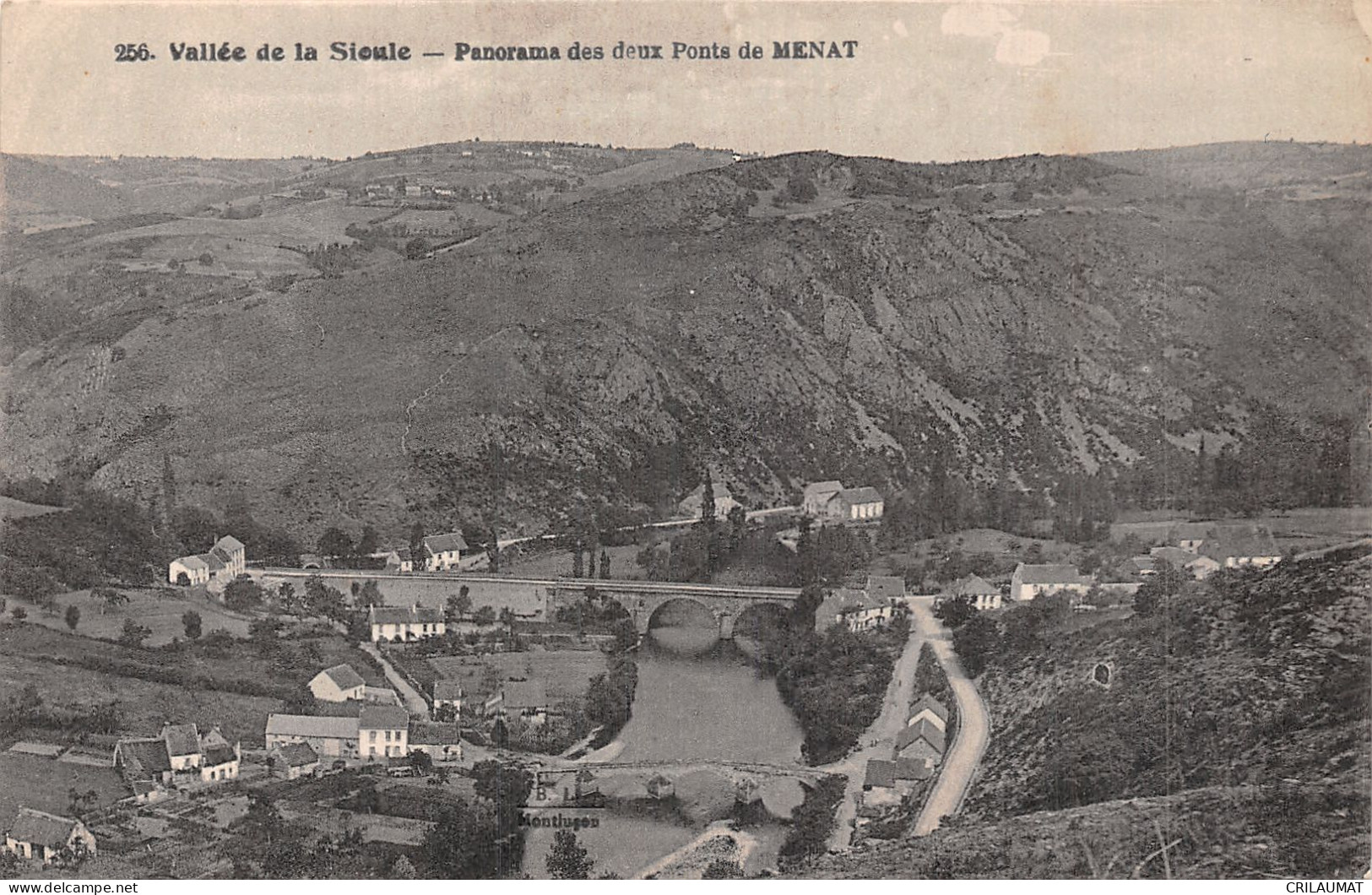 63-VALLEE DE LA SIOULE LES DEUX PONTS DE MENAT-N°T5159-C/0129 - Other & Unclassified