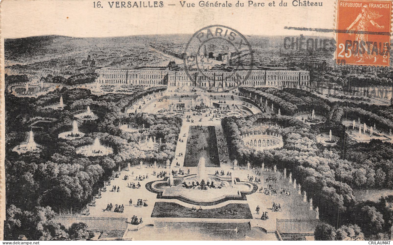 78-VERSAILLES LE PARC ET LE CHATEAU-N°T5159-B/0383 - Versailles (Castillo)