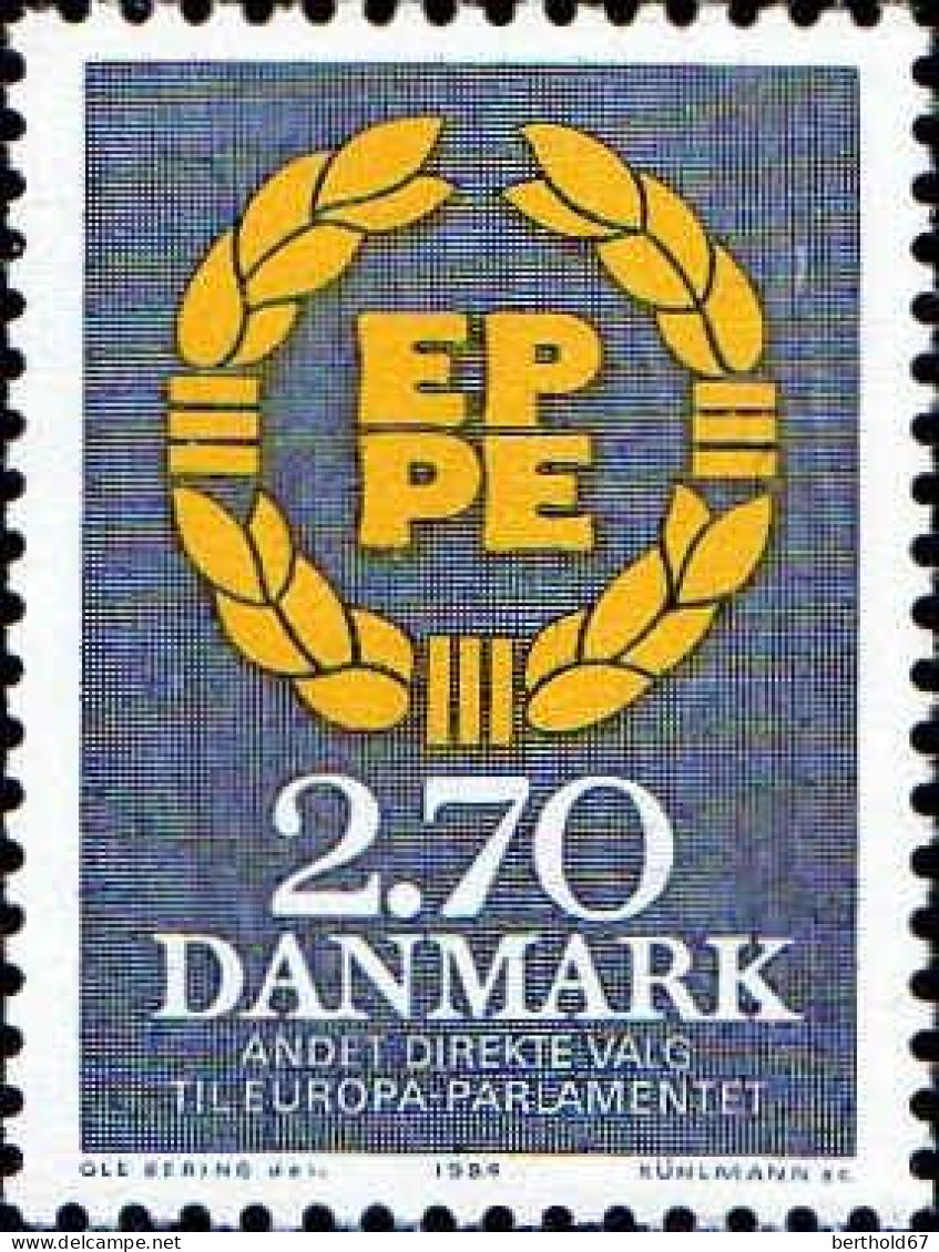 Danemark Poste N** Yv: 807 Mi:804 2.Election Du Parlement Européen - Ongebruikt