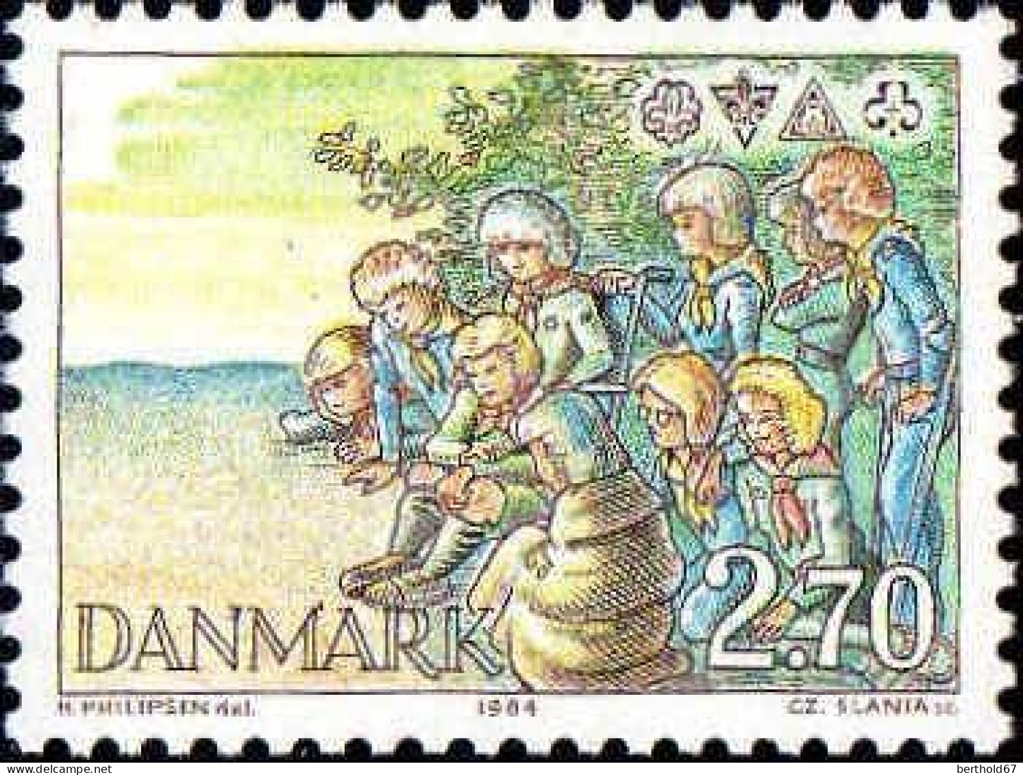 Danemark Poste N** Yv: 808 Mi:805 Scoutisme - Ongebruikt