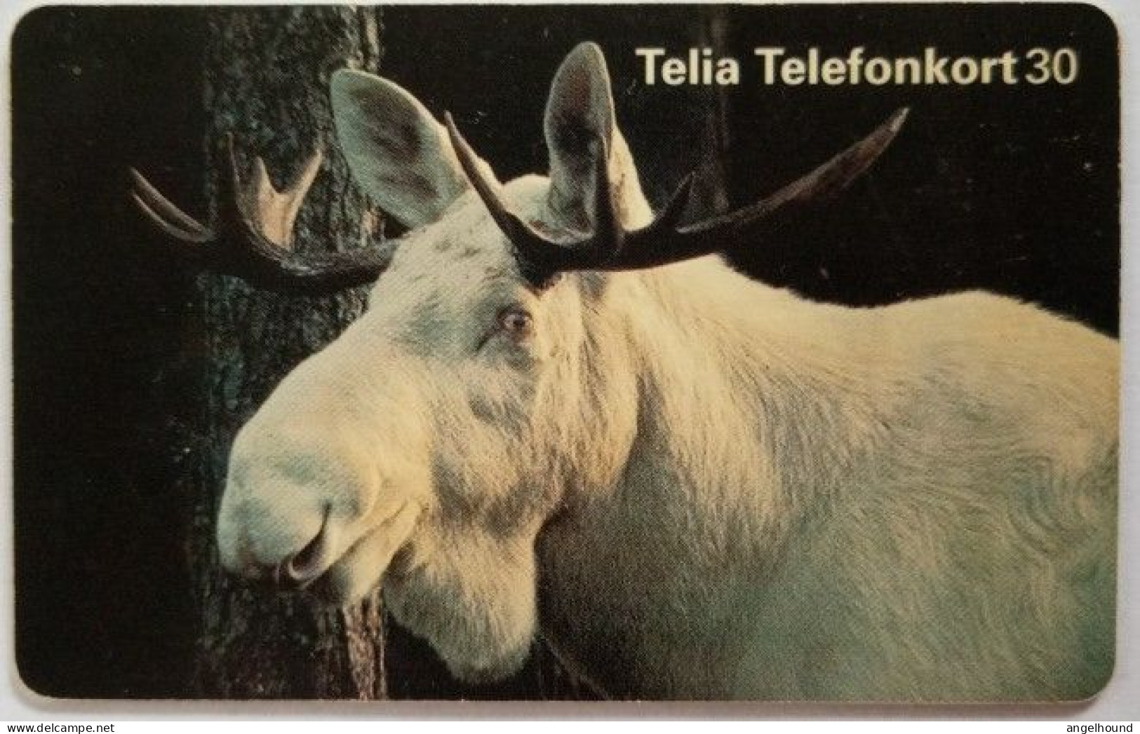 Sweden 30Mk. Chip Card - Albino Elk - White Moose - Svezia