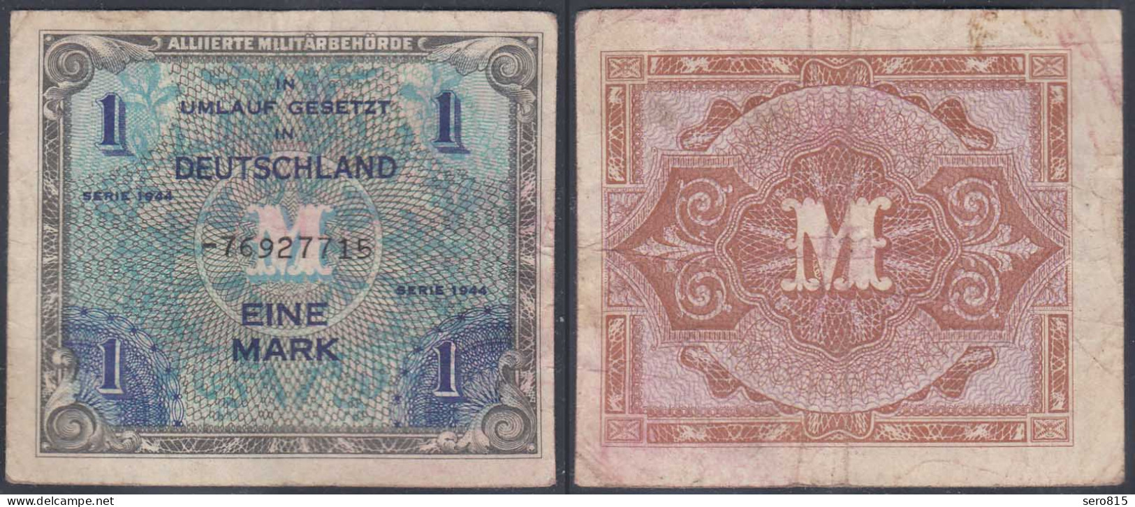 ALLIIERTE MILITÄRBEHÖRDE 1 Mark 1944 Ro 201d F (4)   (27778 - Sonstige & Ohne Zuordnung