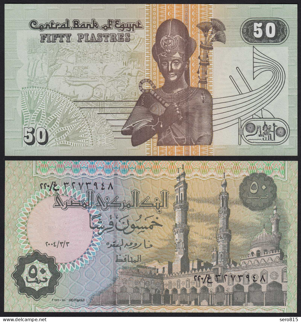 Ägypten - Egypt 50 Piaster Banknote 2004 Pick 62 UNC     (19981 - Autres - Afrique