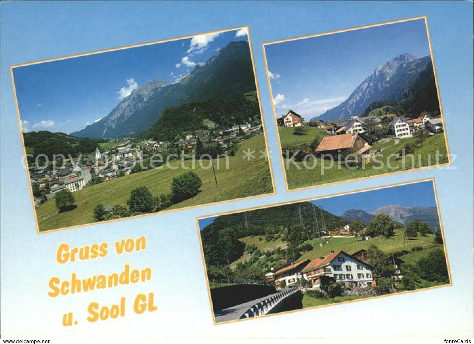 11704037 Schwanden GL Und Sool Ortsansichten Schwanden GL - Andere & Zonder Classificatie