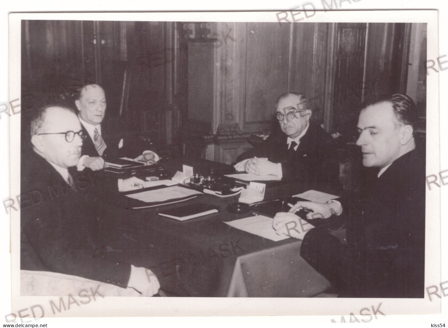 RO 91 - 19041 BELGRAD, Grigore GAFENCU, Romanian Foreign Ministers, With The Ministers Of Turkey, Greece And Serbia 1940 - Personnes Identifiées