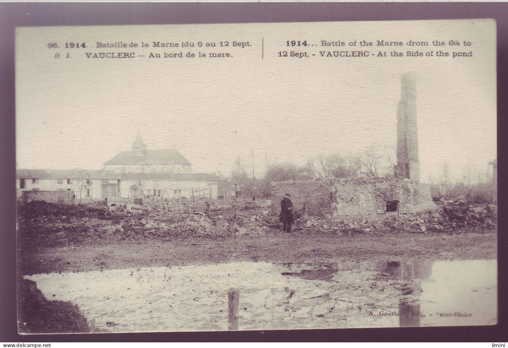 51 - GUERRE 14/18 - VAUCLERC - BORD De La MARE -  - Vitry-le-François