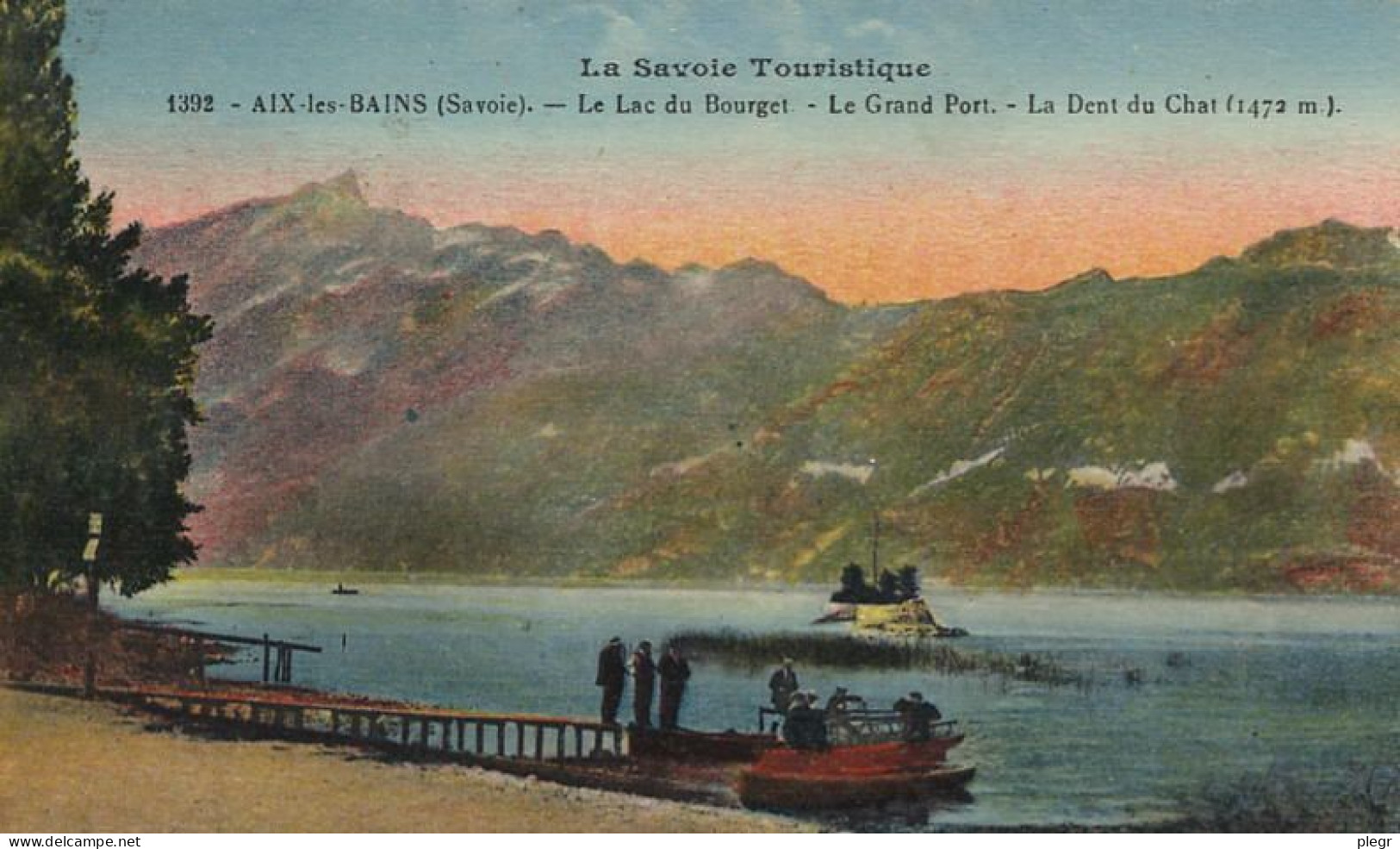 73008 01 39#0 - AIX LES BAINS * - LE LAC DU BOURGET - LE GRAND PORT - LA DENT DU CHAT - Aix Les Bains