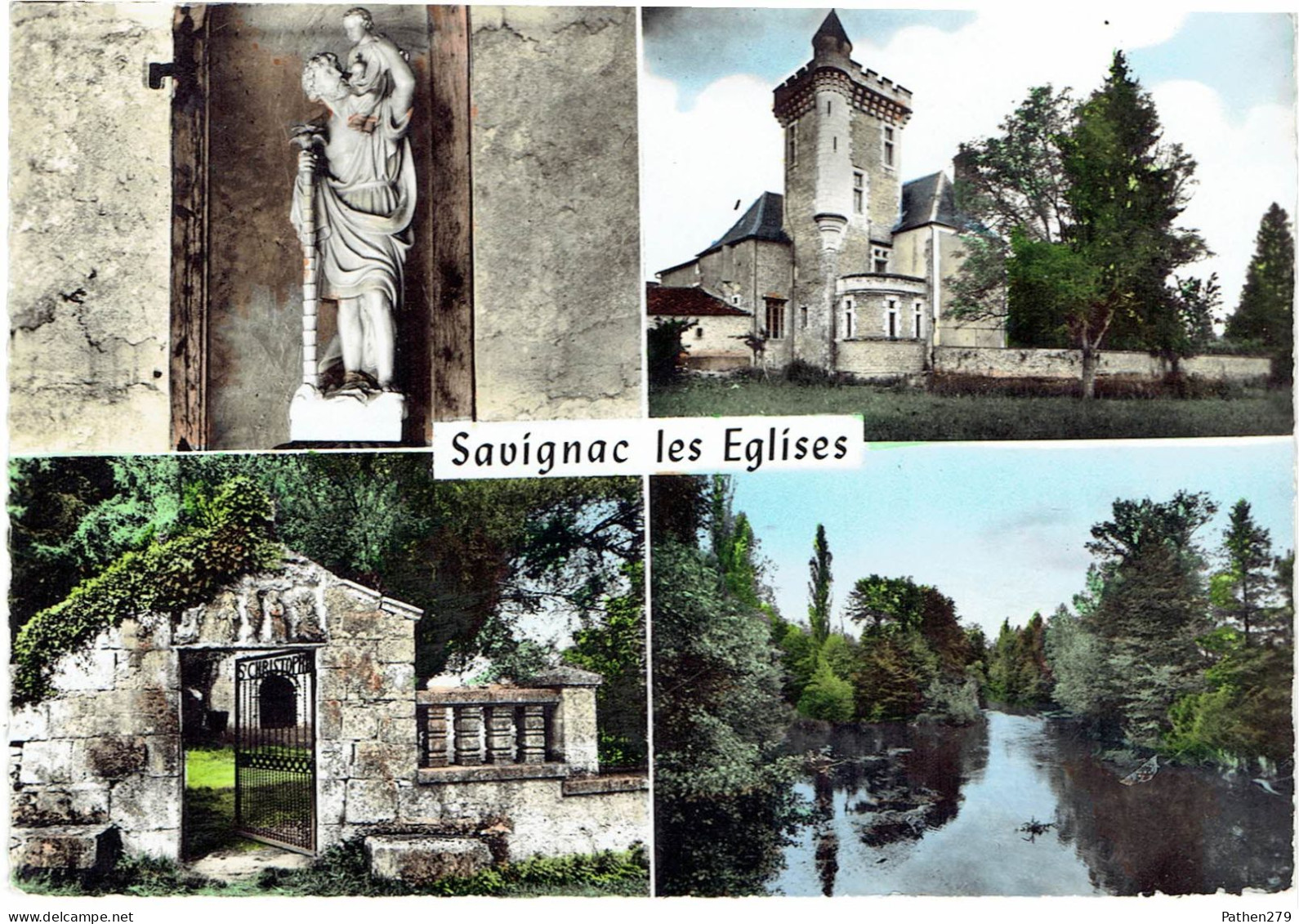 CPSM FRANCE 24 DORDOGNE SAVIGNAC-LES-EGLISES - Multivues 1966 - Sonstige & Ohne Zuordnung