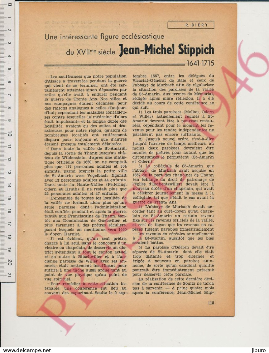 8 Vues 1946 Jean-Michel Stippich Curé à Saint-Amarin Musée Merxheim 68 Mollau Pub Manurhin Wittenheim église Religion - Unclassified