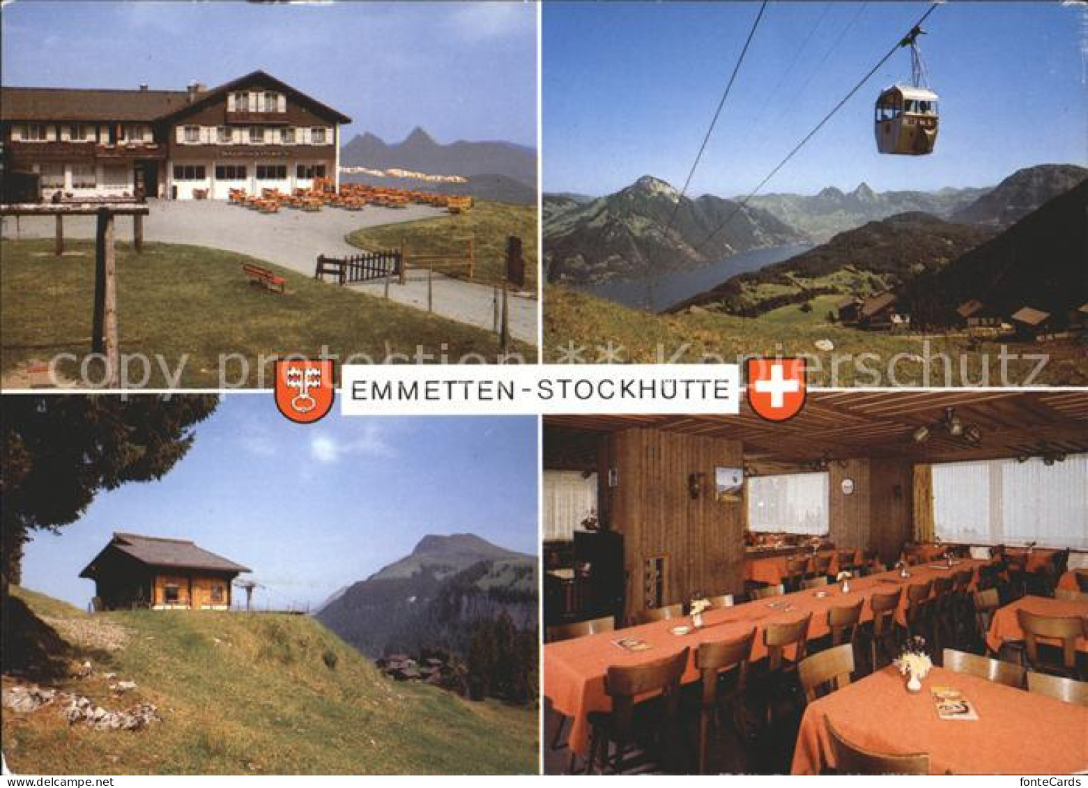 11698517 Emmetten Stockhuette Rinderbuehl Gaststube Seilbahn  Emmetten - Other & Unclassified