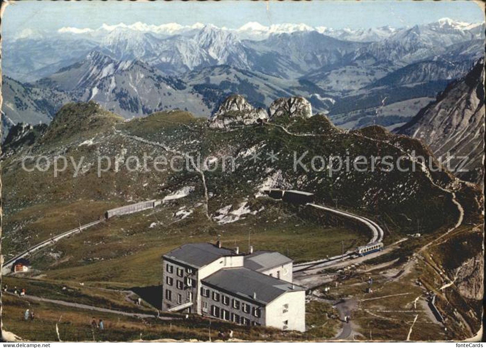 11698386 Rochers De Naye Hotel Et Les Alpes Bernoises Rochers De Naye - Autres & Non Classés