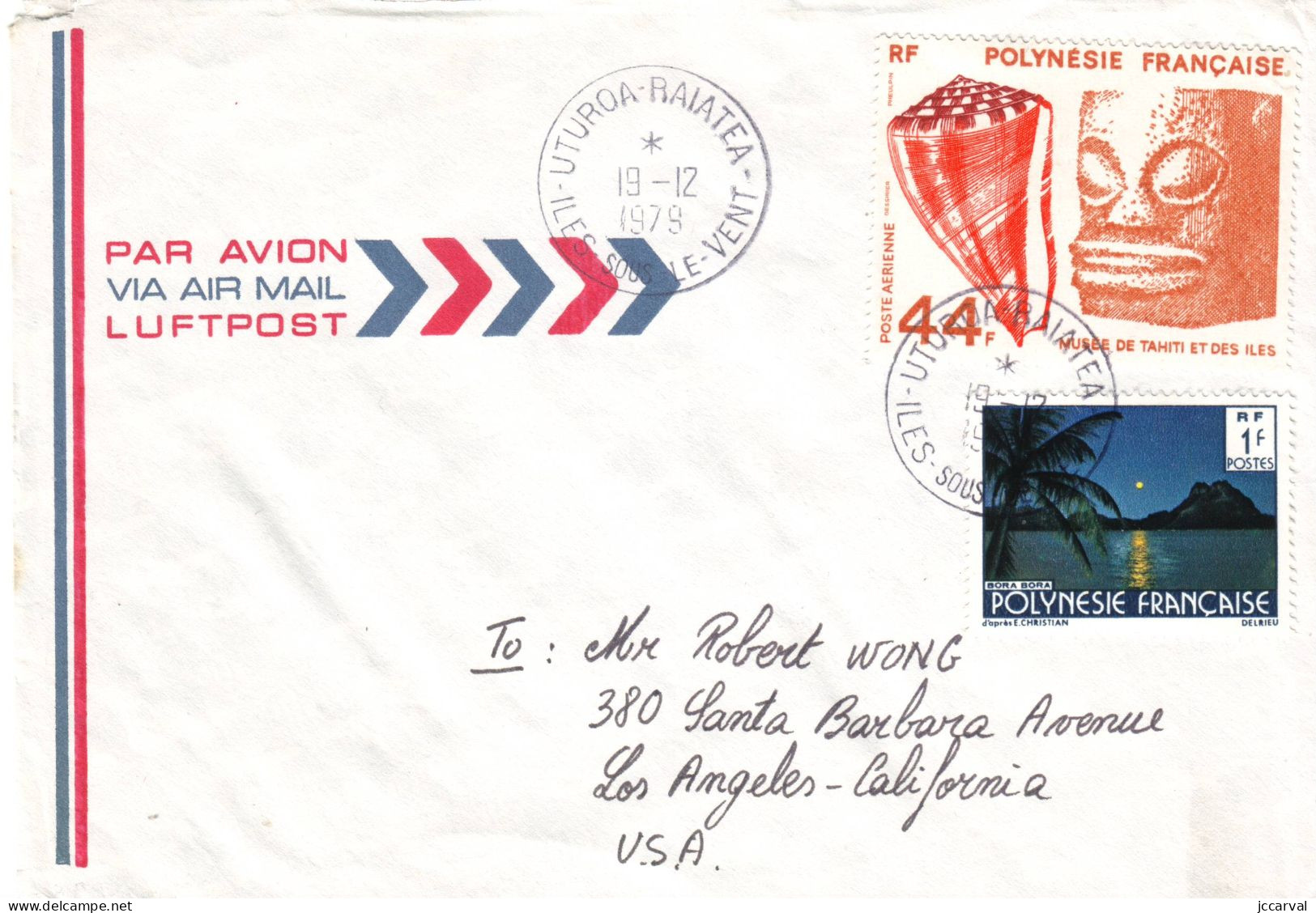 Polynésie - Poste Aerienne N° 146 Sur Lettre (ouverte Sur 2 Cotés) - Covers & Documents