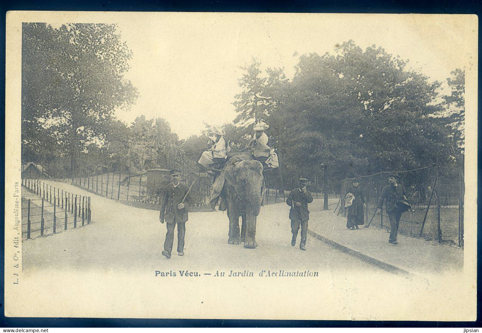 Cpa Du 75 Paris Vécu -- Au Jardin D' Acclimatation  , éléphant   STEP168 - Ambachten In Parijs