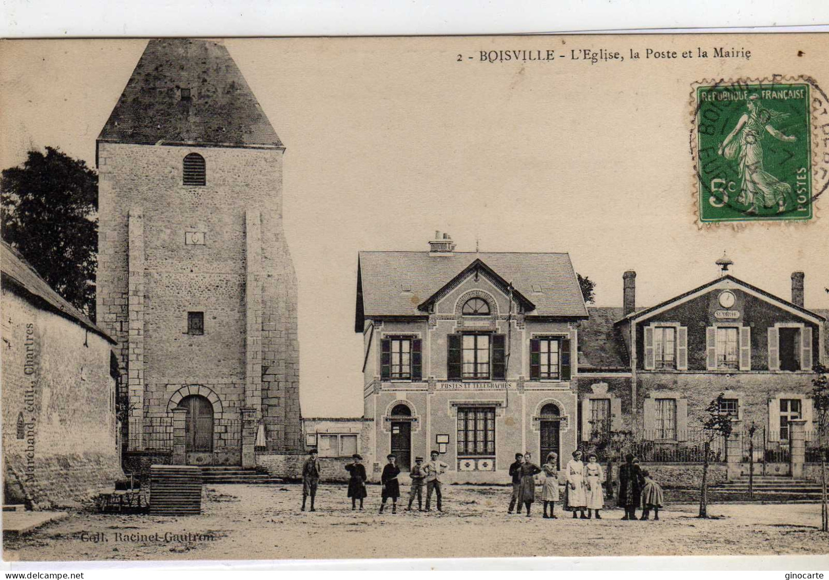 Boisville L'eglise La Poste La Mairie - Other & Unclassified