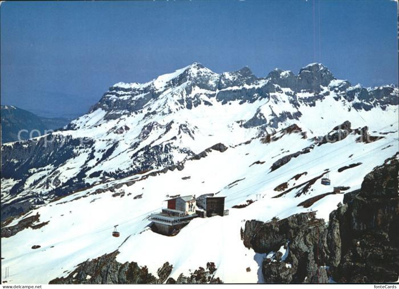 11696037 Engelberg OW Titlis Gletscherrestaurant Stand Mit Rigidalstock Engelber - Sonstige & Ohne Zuordnung