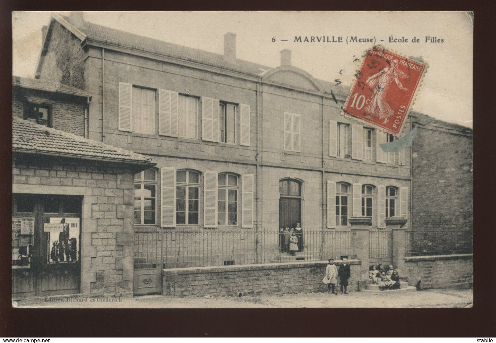 55 - MARVILLE - ECOLE DE FILLES - EDITEUR RICHARD ET DIEDERICH - Autres & Non Classés