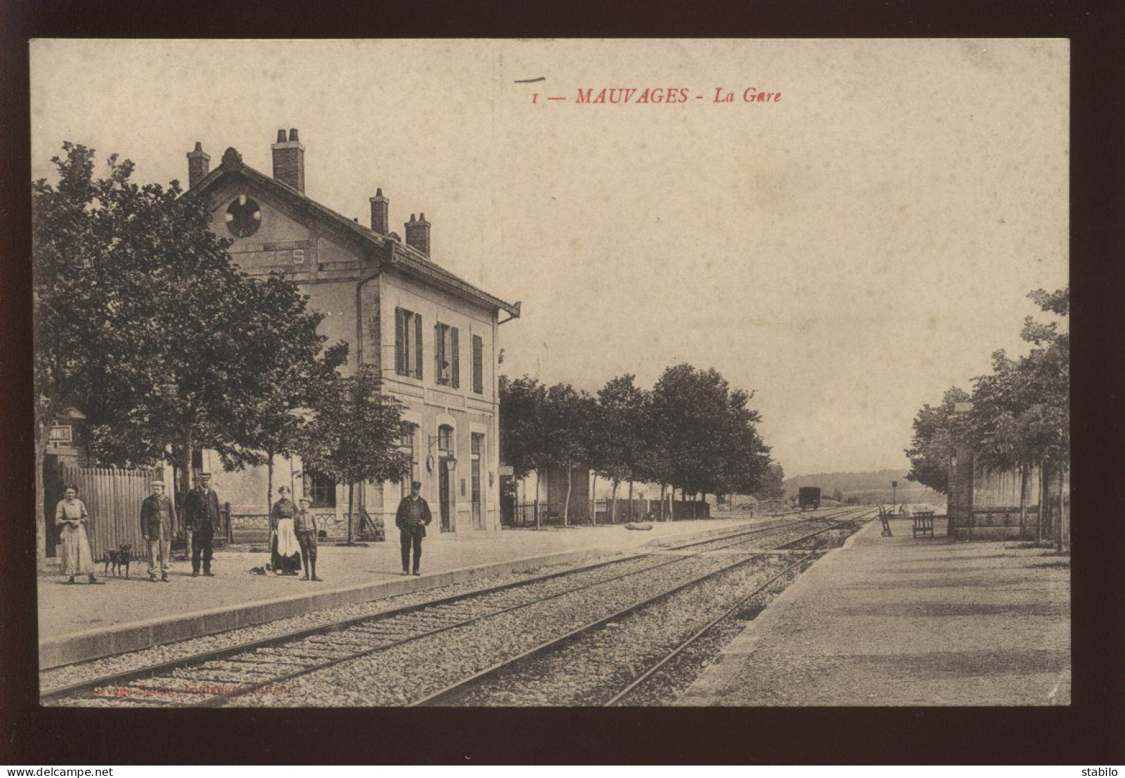 55 - MAUVAGES - LES QUAIS DE LA GARE DE CHEMIN DE FER - EDITEUR ILLISIBLE - Autres & Non Classés