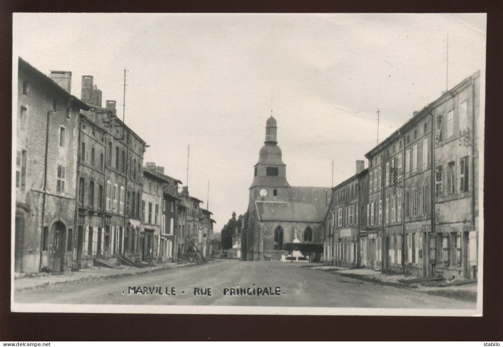 55 - MARVILLE - RUE PRINCIPALE - CARTE PHOTO SEMI-MODERNE - Autres & Non Classés