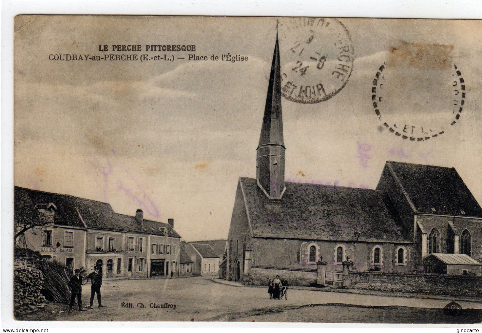 Coudray Au Perche Place De L'eglise - Autres & Non Classés