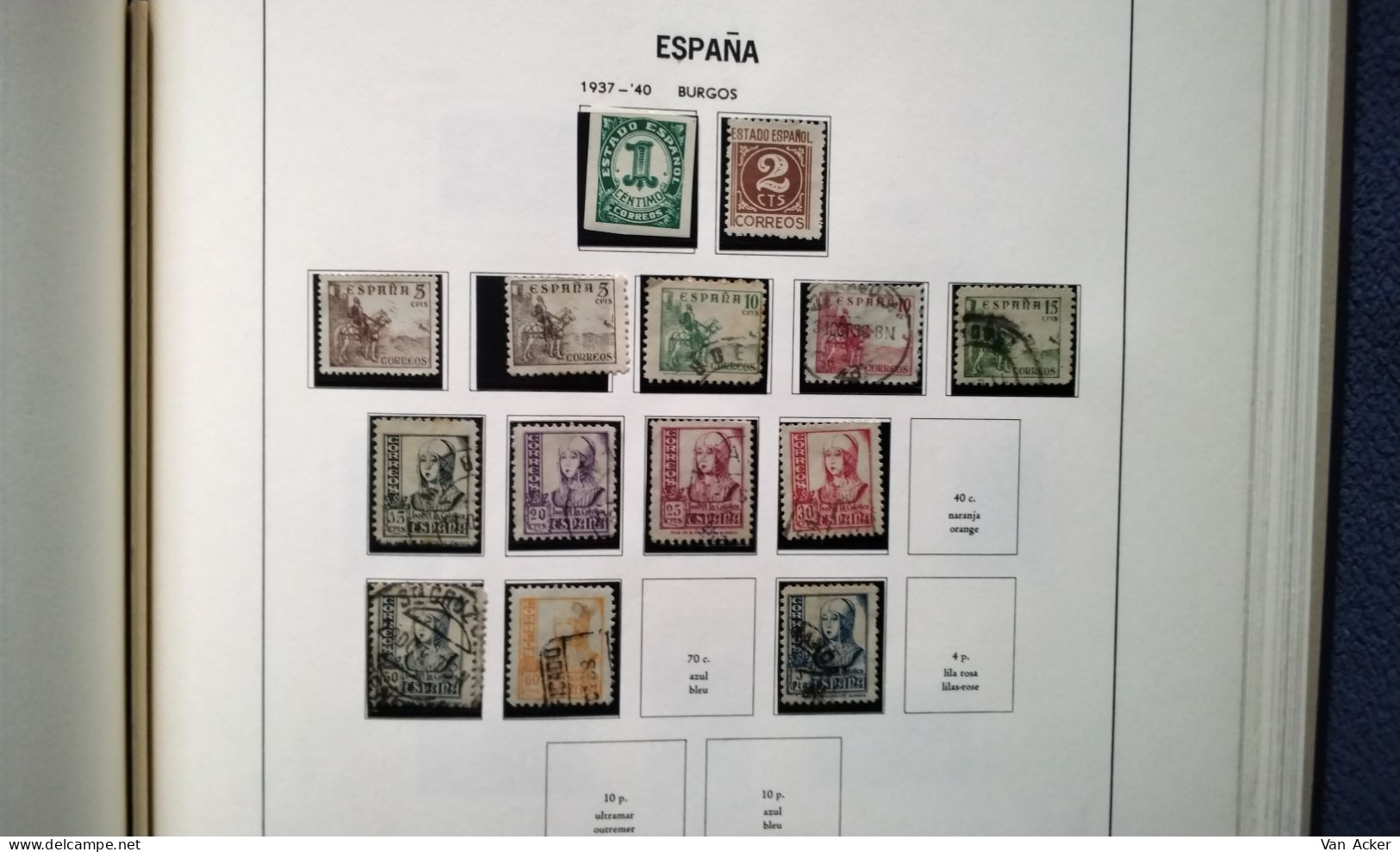 Album Spain year 1851 till 1944 */used.
