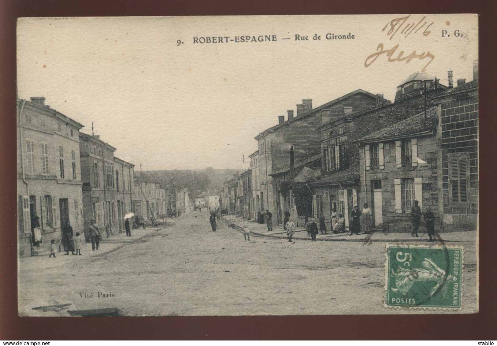 55 - ROBERT-ESPAGNE - RUE DE GIRONDE - EDITEUR P.G. - IMP E. LE DELEY - Autres & Non Classés