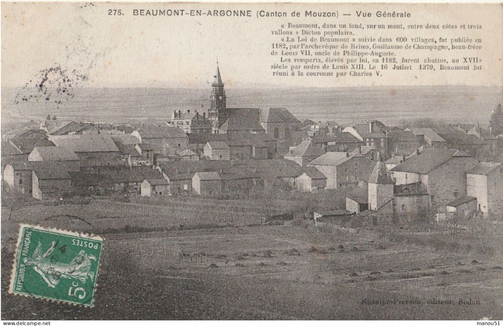 BEAUMONT En ARGONNE  Vue Générale - Other & Unclassified