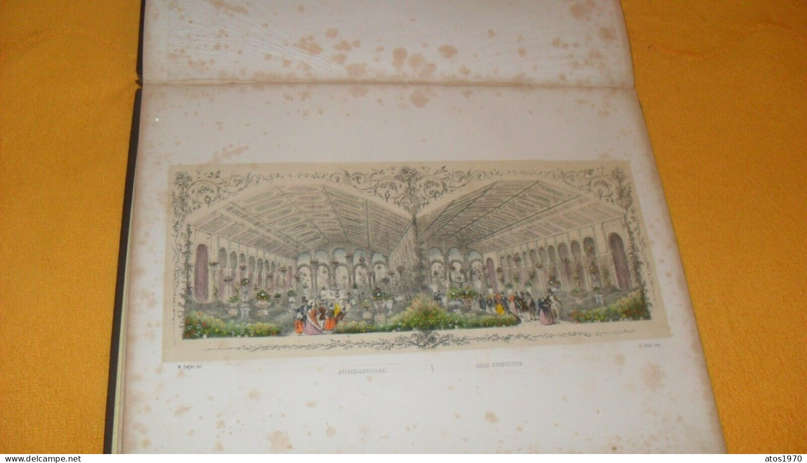 LIVRE ANCIEN DE 1854 AVEC 9 LITHOGRAPHIES. ZUM ANDENKEN...CHATEAU DE BRIEBRICH, RUINES DE MOSBACH...