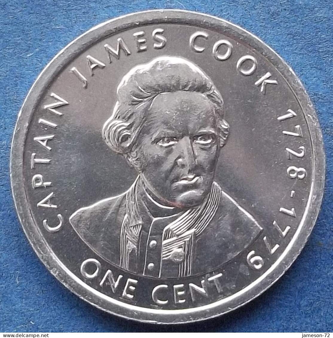 COOK ISLANDS - 1 Cent 2003 "James Cook" KM# 419 Dependency Of New Zealand Elizabeth II - Edelweiss Coins - Cookeilanden