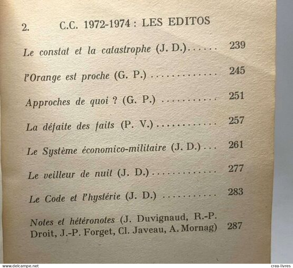 Le Pourrissement Des Sociétés Cause Commune 1975/1 - Politique