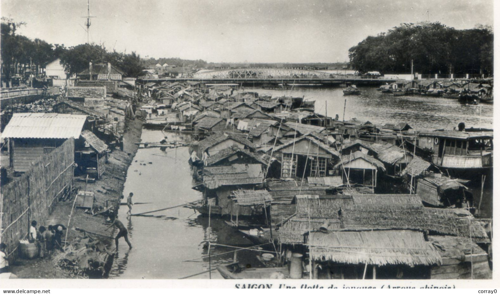 63......SAÏGON. Une Flotte De Jonques (Arroye Chinois) - Vietnam