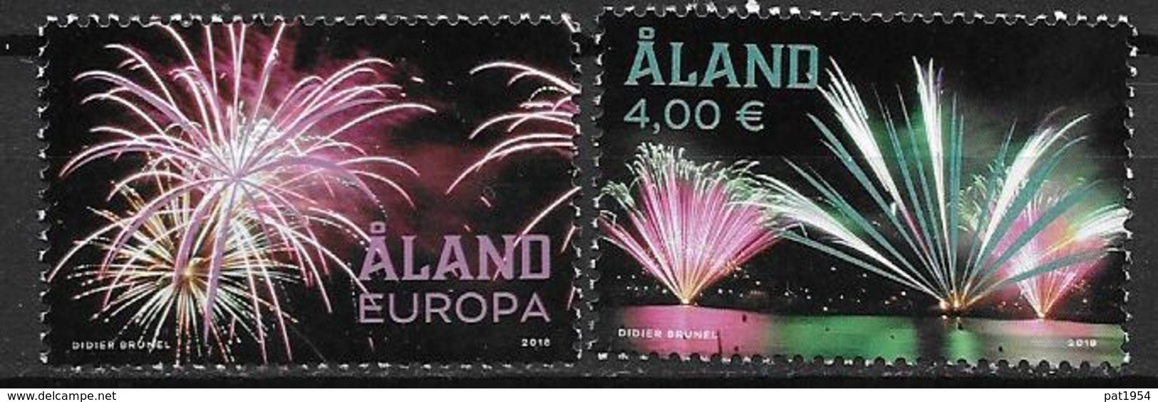 Aland 2018 N° 460/461 Neufs Feux D'artifice - Aland