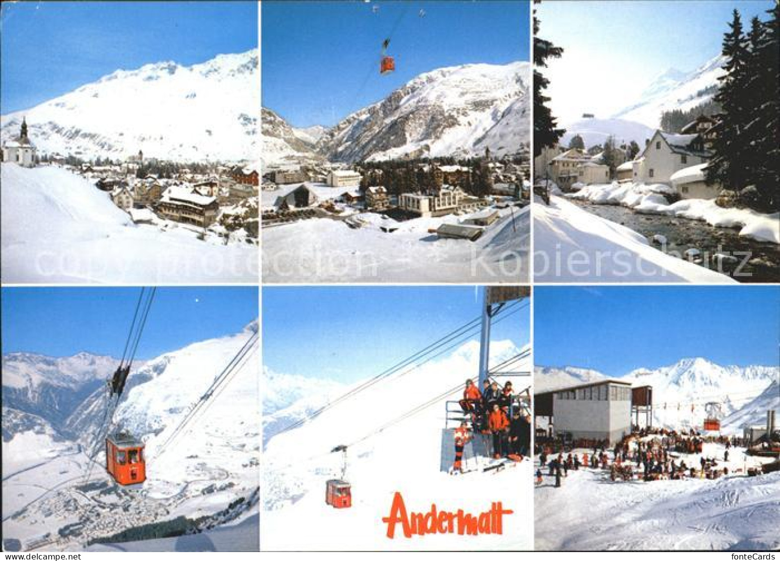 11687206 Andermatt Mit Gotthard Luftseilbahn Gemsstock Andermatt - Autres & Non Classés