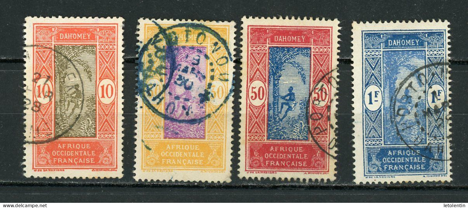 DAHOMEY (RF) - T. COURANT - N° Yvert 70+73+74+78 Obli. - Used Stamps