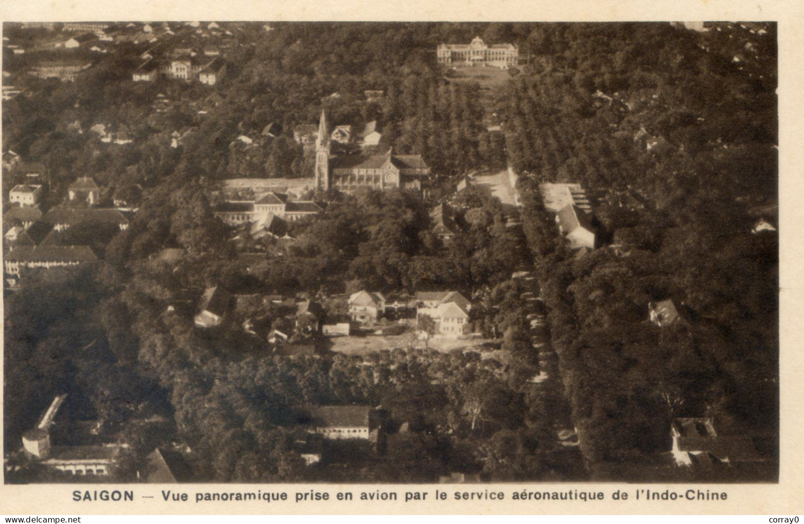 66......SAÏGON. Vue Panoramique Prise En Avion Par Le Service Aéronautique De L'Indo-Chine - Viêt-Nam