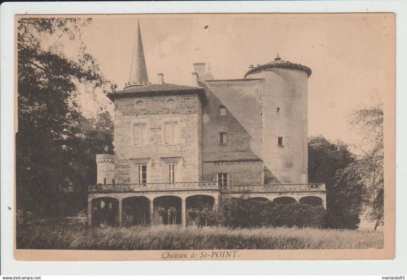 SAINT POINT - SAONE ET LOIRE - CHATEAU DE ST POINT - Autres & Non Classés