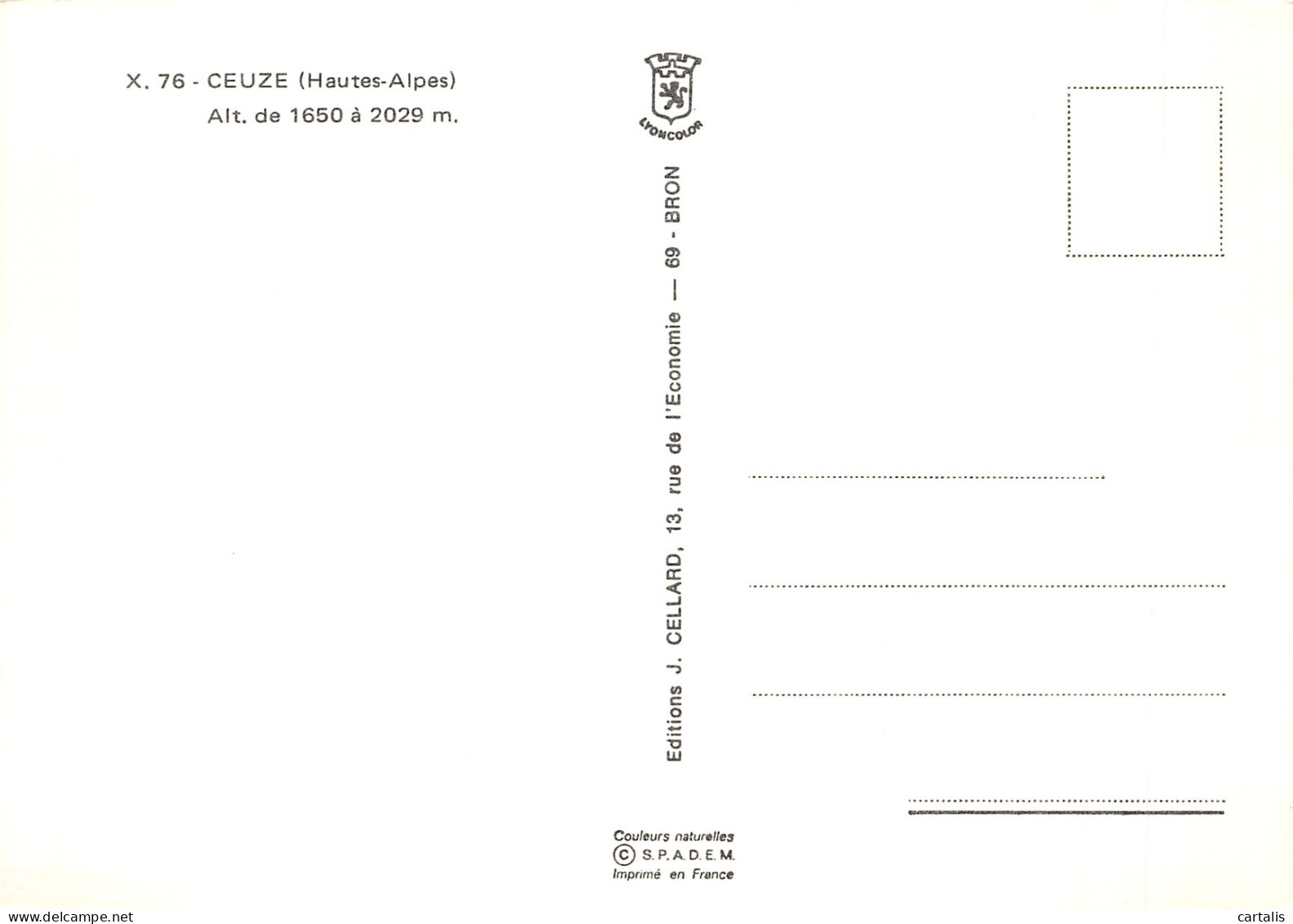 05-CEUZE-N°4210-A/0327 - Sonstige & Ohne Zuordnung