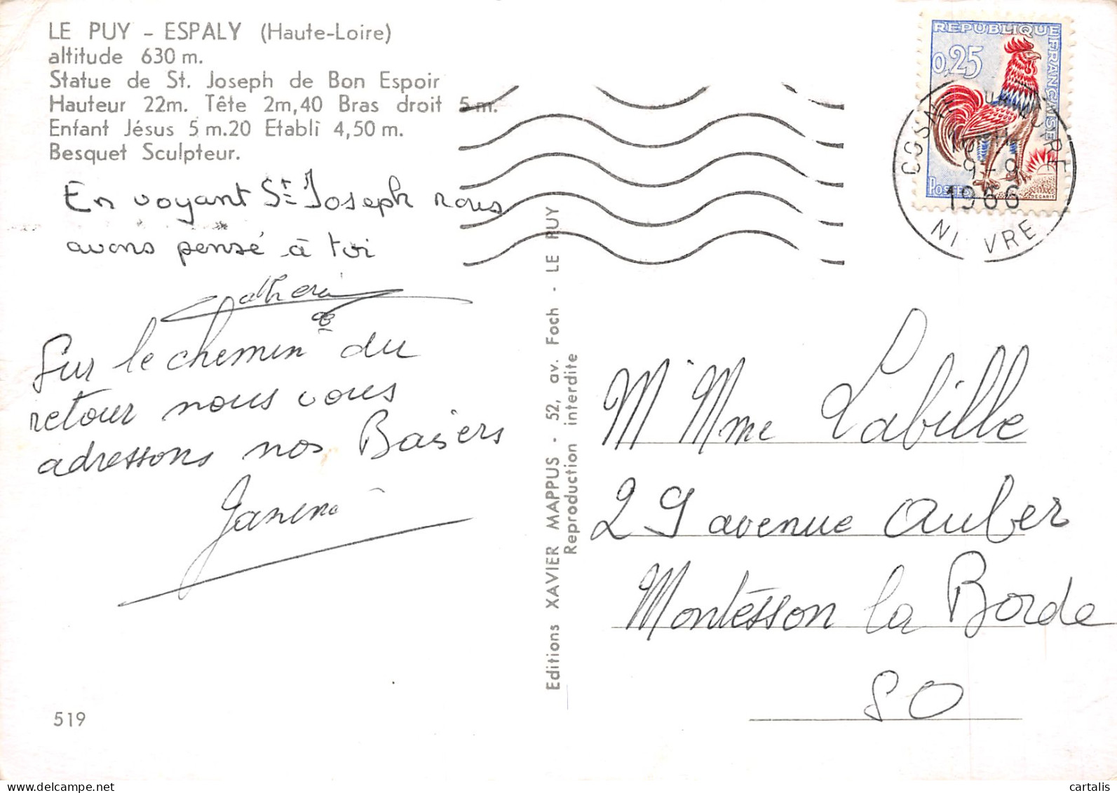 43-LE PUY ESPALY-N°4210-D/0085 - Other & Unclassified