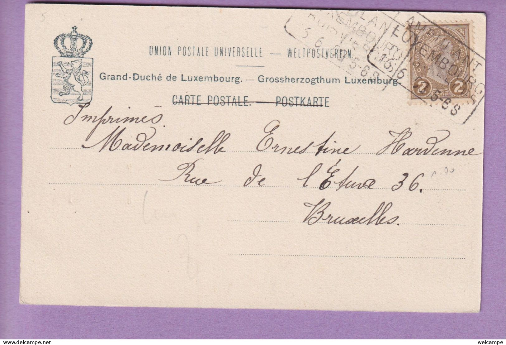 OUDE POSTKAART - LUXEMBOURG -    GRUSS AUS MERSCH - Altri & Non Classificati