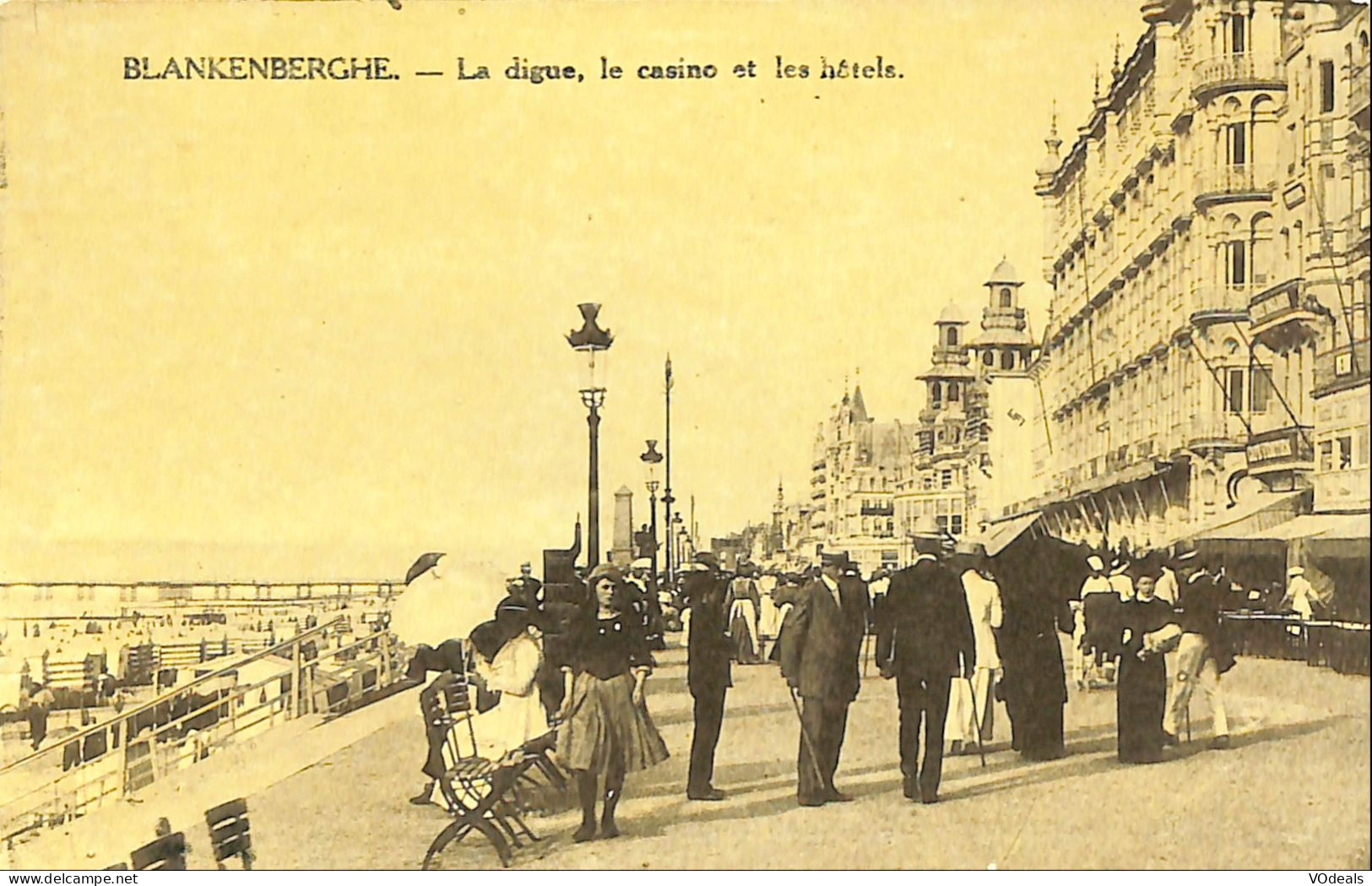 Belgique - Flandre Occidentale - Blankenberge - Blankenberghe - La Digue, Le Casino Et L'hôtels - Blankenberge