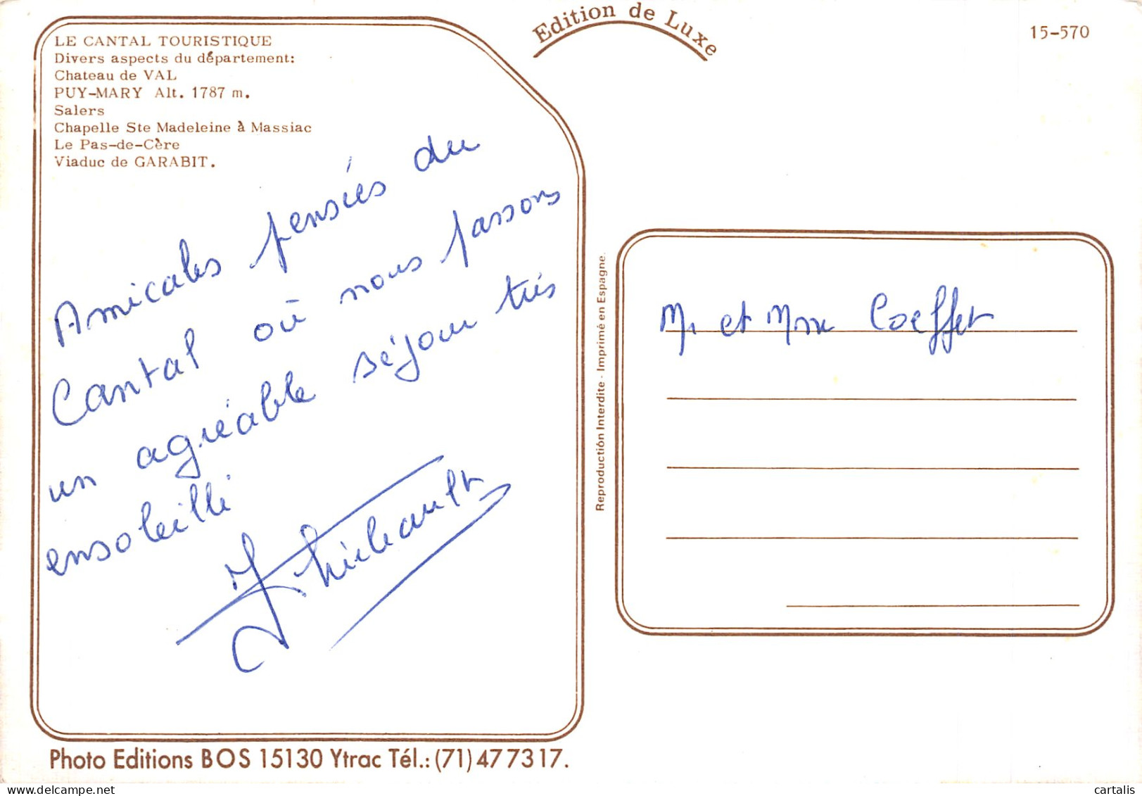 15-PUY MARY-N°4211-C/0121 - Other & Unclassified