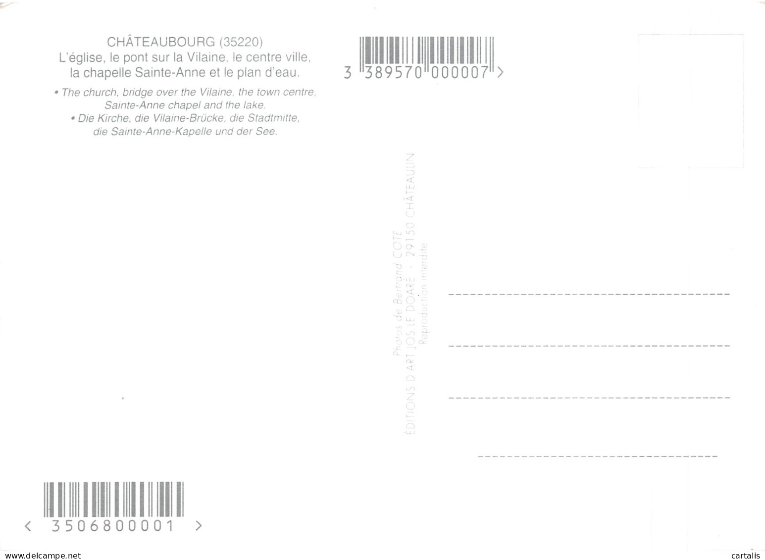 35-CHATEAUBOURG-N°4211-C/0067 - Other & Unclassified