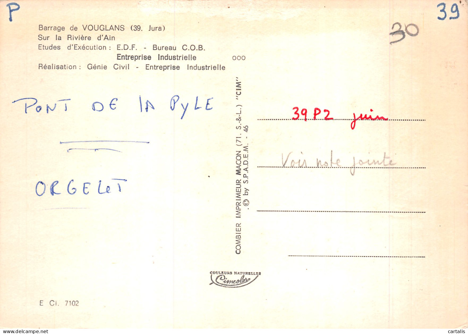 39-VOUGLANS-N°4211-A/0209 - Sonstige & Ohne Zuordnung