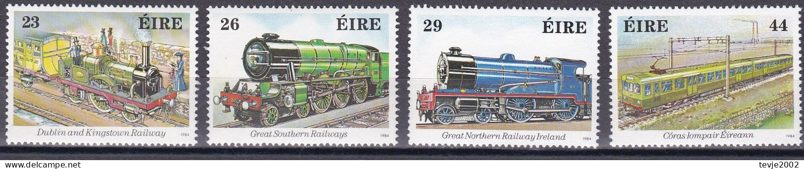 Irland Eire 1984 - Mi.Nr. 528 - 531 - Postfrisch MNH - Eisenbahnen Railways - Treinen