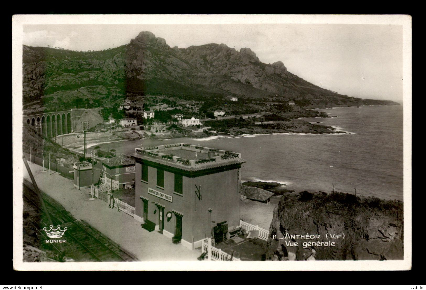 83 - ANTHEOR - VUE GENERALE - GARE DE CHEMIN DE FER ANTHEOR-CAP ROUX - Antheor