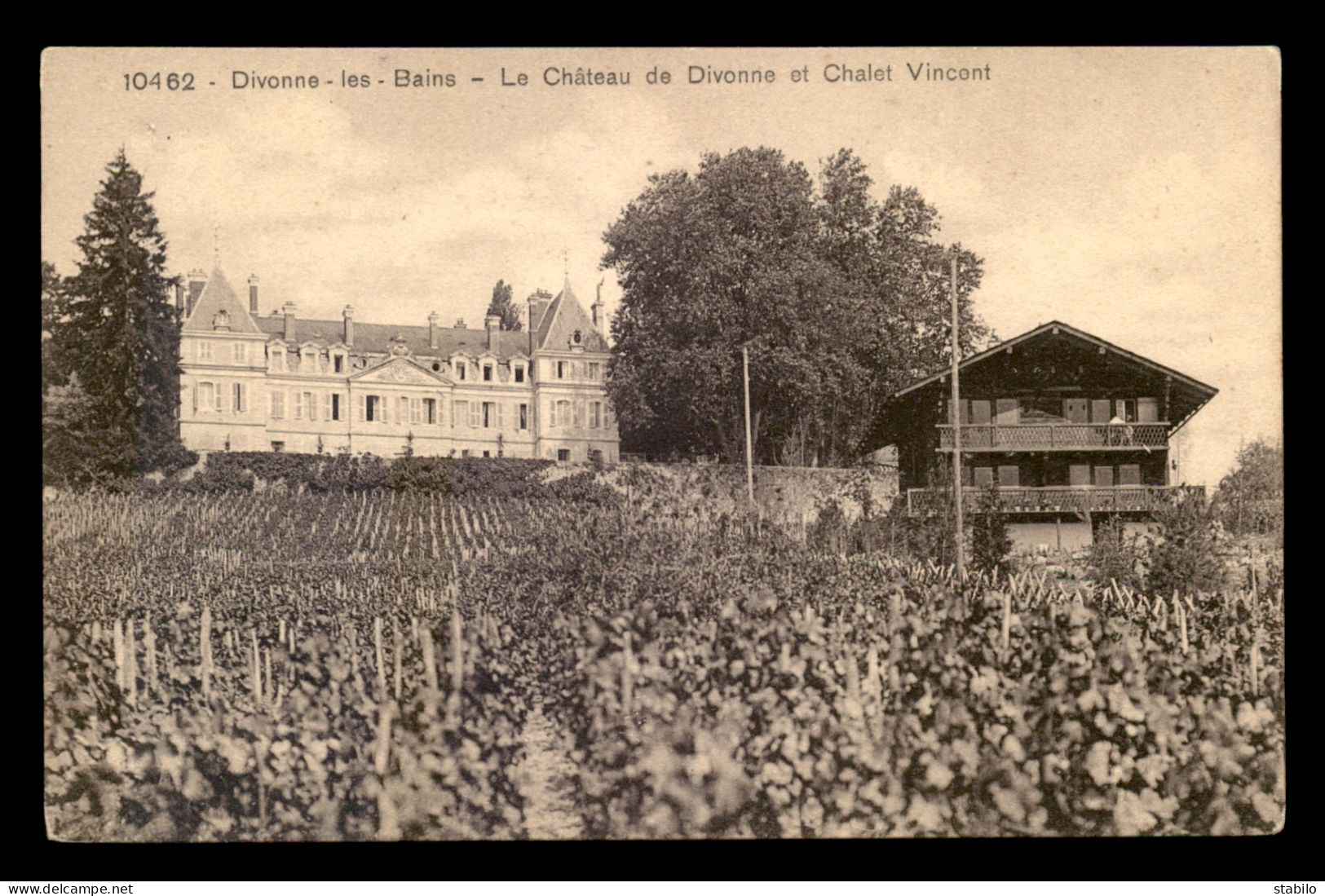 01 - DIVONNE-LES-BAINS - LE CHATEAU ET LE CHALET VINCENT - Divonne Les Bains