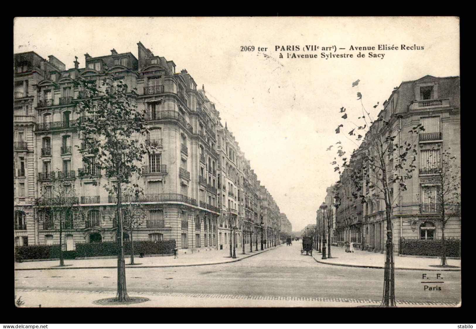 75 - PARIS - 7EME - TOUT PARIS N°2069 TER - AVENUE ELISEE RECLUS A L'AVENUE SYLVESTRE DE SACY - FLEURY - Paris (07)