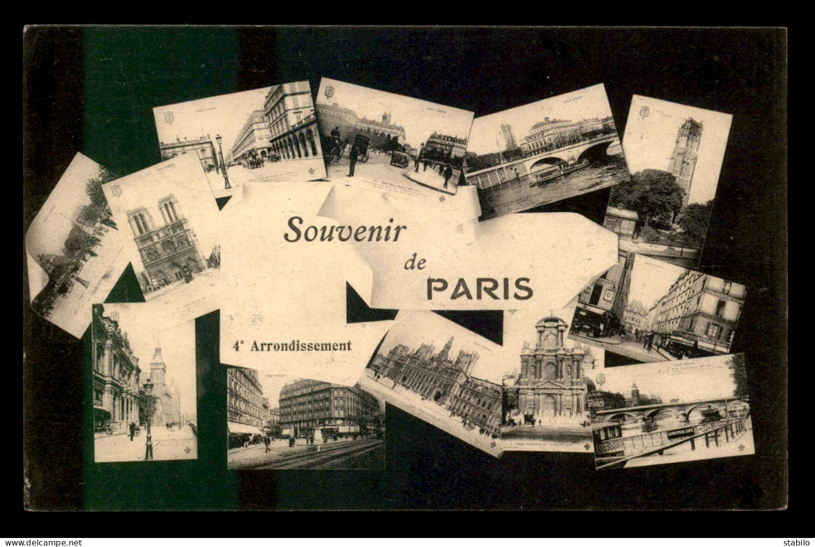 75 - PARIS - 4EME - TOUT PARIS - SOUVENIR DU 4E ARRONDISSEMENT - EDITEUR FLEURY - Paris (04)